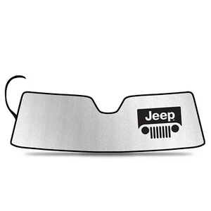Jeep Gladiator 2020 to 2023 with Brake Assist Custom Fit Windshield Sun Shade - Picture 1 of 4