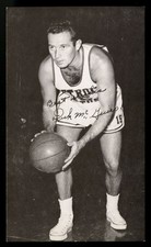 1957-58 J.D. McCarthy Detroit Pistons Postcard Dick McGuire Hall of Fame Rookie 