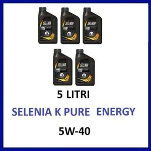 5 LITRI - OLIO MOTORE SELENIA K PURE ENERGY 5W-40ACEA C3 - Foto 1 di 1