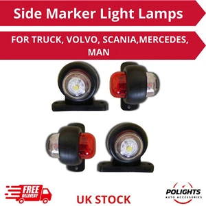 PARA CAMIÓN VOLVO SCANIA MERCEDES HOMBRE 4x 24V LED LUCES MARCADORAS LATERALES LÁMPARA DE SEPARACIÓN - Imagen 1 de 3