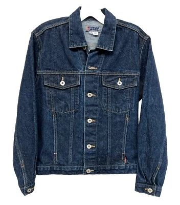 Chaqueta vaquera Guess junior niña talla 12/14 clásica azul Jean Trucker grunge Foto 1 de 4