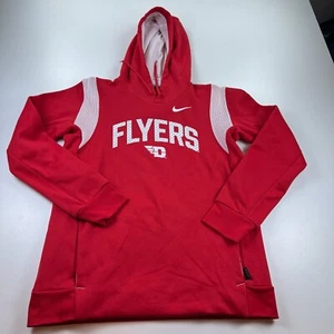 Nike Dayton Flyers Hooded Sweatshirt Mens Medium Red Hoodie Pullover NCAA - Picture 1 of 7