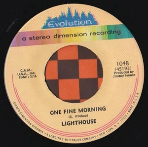 Lighthouse 45 RPM One Fine Morning / Little Kind Words - Evolution 1048 - Picture 1 of 2
