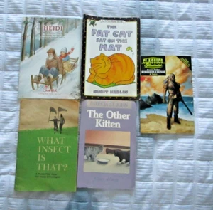 Vintage Lot 5 Rare Children's Books, Paper Backs - Picture 1 of 5