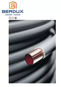 Kupferrohr weich nach EN 1057 mit PVC-Stegmantel,15x1 mm, in Ringen Fitting NEU - Bild 1 von 4