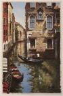 Original 1960s Venice, Italy, canal scene, signed