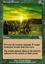 4x Serene Sunset MTG Judgment NM Magic Regular