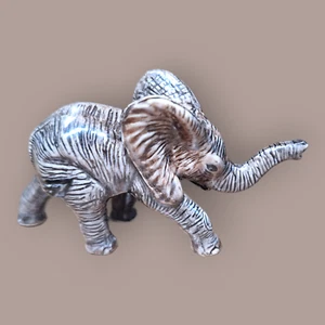 NORTHERN ROSE African Elephant Calf Porcelain Miniature Figurine New R181B - Bild 1 von 6