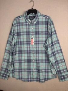 Vineyard Vines Slim Fit Whale Shirts Men’s 2XL XXL Green Plaid Button Down 4196 - Picture 1 of 17
