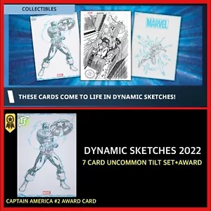JUEGO DE INCLINACIÓN DINÁMICA DE BOCETOS 2022-UC + PREMIO CAPITÁN AMÉRICA - TOPPS MARVEL COLECCIÓN - Imagen 1 de 1