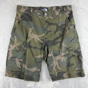 North Face Shorts Mens 32 Camo Cargo Ripstop Canvas Pockets Outdoor - Picture 1 of 9