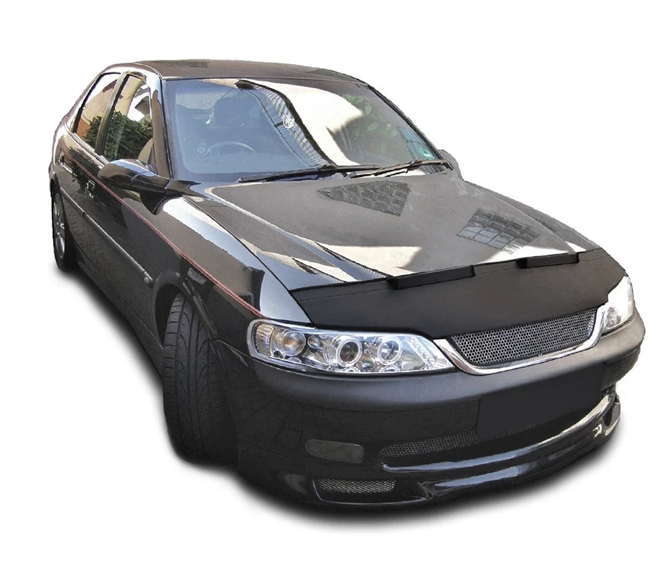 Toro Negro Haubenbra Apto para Opel Vectra B Bj.96-03 Car Sostén Carbono Óptica - Imagen 1 de 4