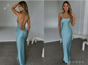 BABYBOO - Makalita Maxi Dress, Turquoise, Babyboofashion, size S, fully new - Picture 1 of 3