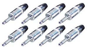 (PAQUETE DE 8) REAN NYS225L Jumbo 1/4" Conector de montaje de cable con entrada de cable de 8 mm - Imagen 1 de 1