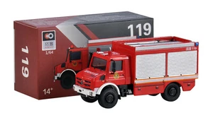X CAR TOY 1/64 Unimog Fire Rescue Type alloy cartoy Finished Product #119 in box - Picture 1 of 4