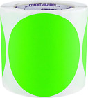 Chromalabel 4 pouces étiquette ronde autocollant permanent code couleur point, laboratoire d'inventaire