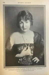 1920 Vintage Magazin Illustration Schauspielerin Helen MacKellar - Bild 1 von 1