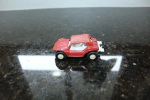 Vintage Tootsie Toy Dune Buggy Peace Ca. 1970's Red Orange Pressed Steel - Picture 1 of 8