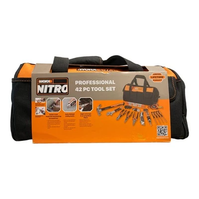 Worx NITRO Professional 42-Piece Tool Set, Rugged Tool Bag - Image 1 of 4