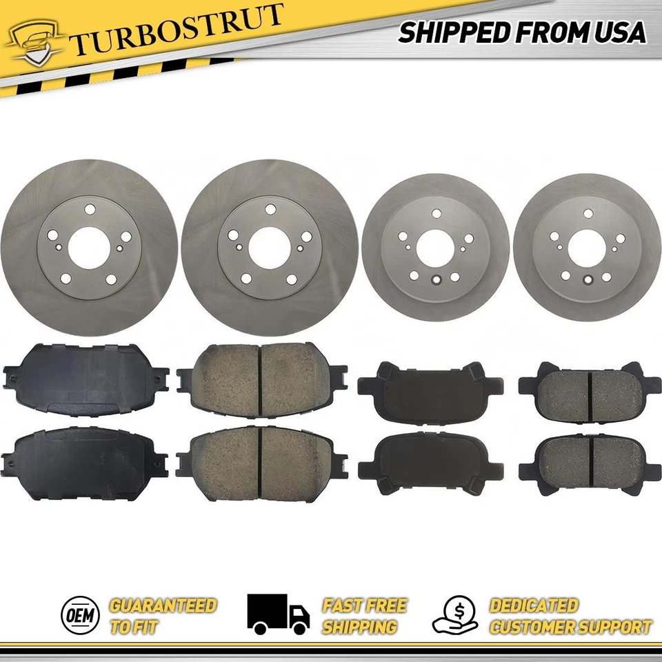 Kit de pastillas de freno delanteras y traseras OE para Toyota Camry 2002-2006 2,4 L Foto 1 de 1