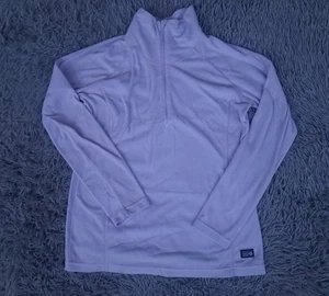 Pullover polar Mountain Hardware para mujer grande púrpura lila 1/4 cremallera exterior - Imagen 1 de 11