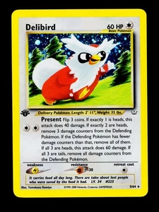 Delibird Holo Rara Neo Revelation 05/64 1° Edizione NM/LP - Foto 1 di 2