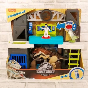 Fisher-Price Imaginext Jurassic World Dinosaur Scan & Glow Playset Lights Sounds - Picture 1 of 14