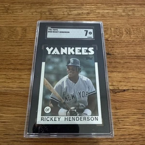 1986 Topps Rickey Henderson #500 SGC 7 HOF NM - Picture 1 of 6