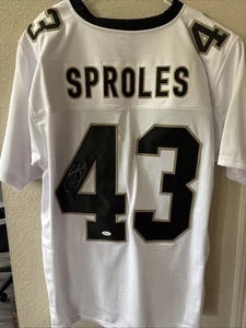 Maglia New Orleans Saints Darren Sproles autografata stile professionale autenticata JSA - Foto 1 di 4