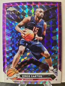 2023-24 Topps Chrome Purple Geometric Refractor /119 Vince Carter #82 HOF - Picture 1 of 2