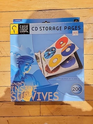 Case Logic 200 Capacity Cd Album Refill Pages - Slide Insert - Plastic - Clear - Image 1 of 4