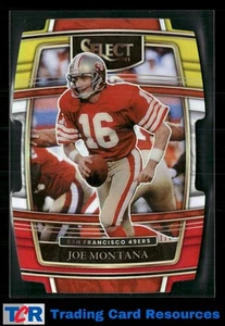 2021 Panini Select #36 Joe Montana Red and Yellow Prizm Die Cut - Picture 1 of 2