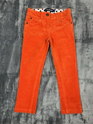 Pantalones de pana Mini Boden para niñas rojos talla 5 cintura ajustable pierna recta Foto 1 de 4