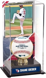 Shane Bieber Cleveland Guardians Gold Glove Display Case with Image - Picture 1 of 1