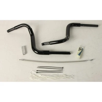 Fat Baggers Inc. 1 1/2" EZ Instalación Tapa Redonda 12" Kit de Manillar Negro - 809412-B Foto 1 de 3