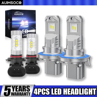 For Ford Explorer Sport Trac 2007-2010 6000K LED Headlight Fog Light Bulbs Kit - Imagem 1 de 4