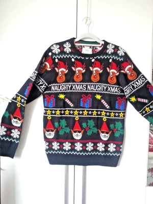 C&A: Gr. M - Herren Weihnachts-Pullover, weich u. bequem, Muster rundum, TOP - Bild 1 von 4