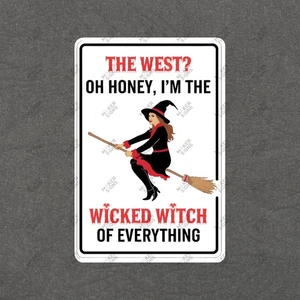 Wicked Witch of Everything Sign Fun Halloween Decor Quirky Home and #57 - Picture 1 of 1