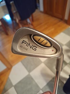 Ping I3 Lama 3 Ferro Punto Marrone RH Uomo Acciaio Rigido 39,75” Impugnatura Orig - Foto 1 di 5