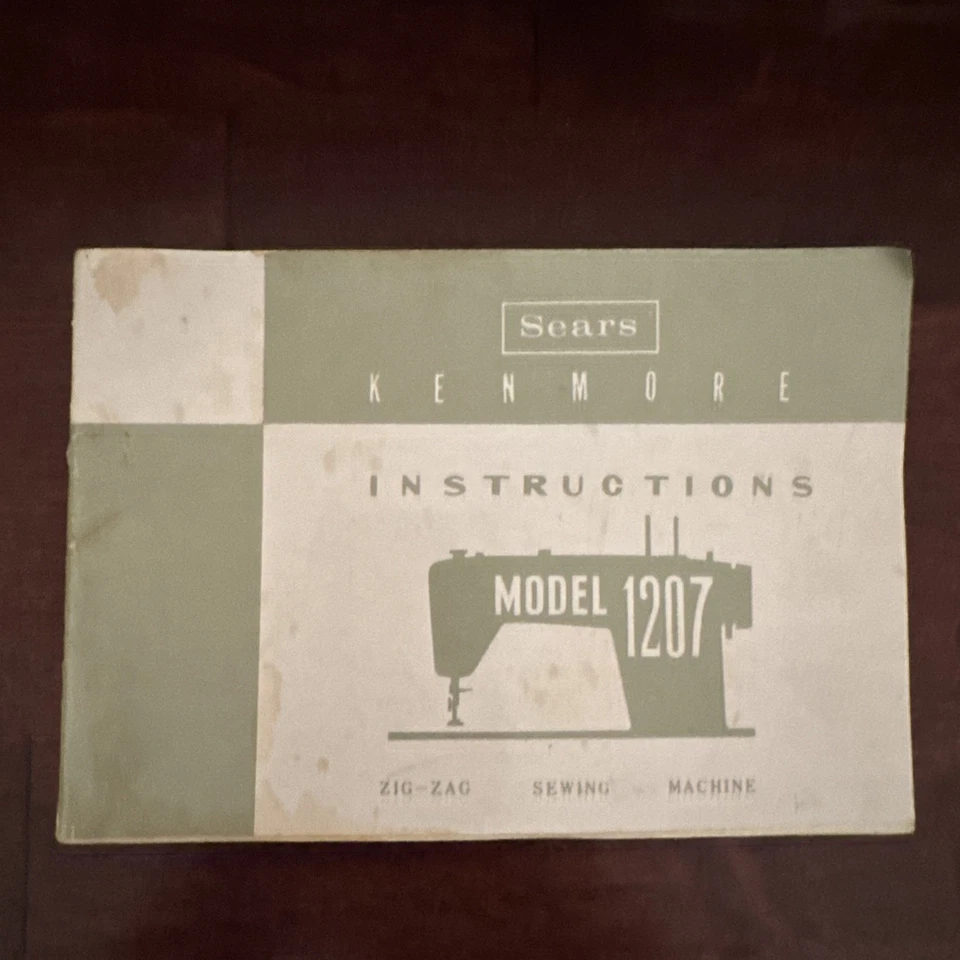 Manual de instrucciones vintage Sears Kenmore para máquina de coser modelo 1207 Foto 1 de 1