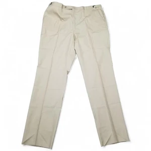 Pantaloni Berle Flexo uomo 42R kaki autosize eleganti pantaloni senza orlo USA nuovi - Foto 1 di 10