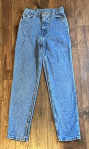 Vintage CHIC High waist Youth Girls Blue Denim Jeans Size 12 1990’s 24” W 28” I - Picture 1 of 11