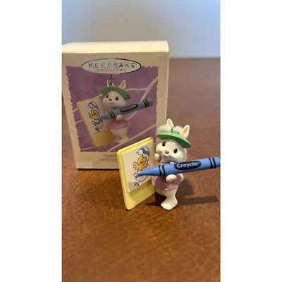 Украшение на память с пасхальным кроликом Hallmark 1995 Crayola Picture Perfect - Изображение 1 из 4