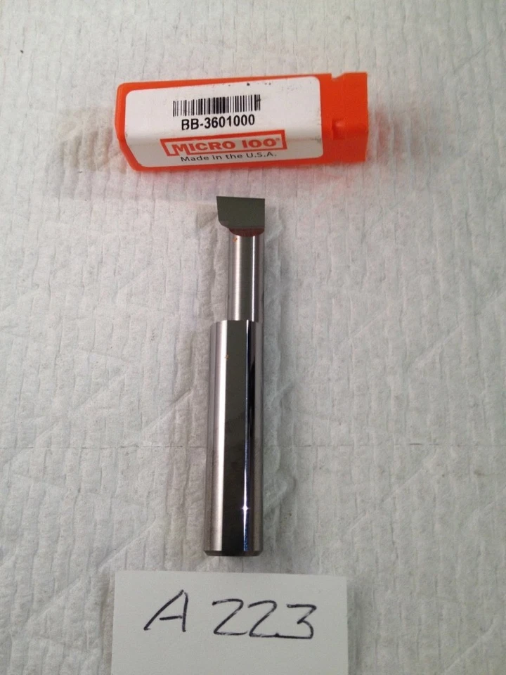 1 NEW MICRO 100 SOLID CARBIDE BORING BAR.   BB-3601000. USA MADE   (A223) - Image 1 of 1