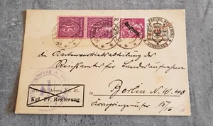 GERMANIA CARTOLINA CARTA POSTALE CARTOLINA CIRCOLATA ANNO 1923 SPECIALE ANNULLATA - Foto 1 di 2