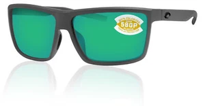 Costa del Mar Rinconcito matt grau grün verspiegelt 580 Kunststoff polarisierte Gläser - Bild 1 von 8