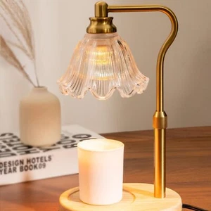 Flower Candle Warmer Lamp With Timer Adjustable Dimmable Electric Home Decor Kit - Picture 1 of 7