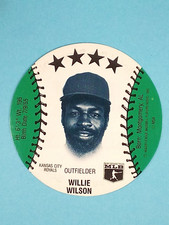 1985 JOX by Thom McAn Disc Willie Wilson Kansas City Royals ⚾
