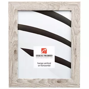 Craig Frames Bauhaus 125, 1.25 Inch Wide Restoration White Picture Frame - Picture 1 of 8