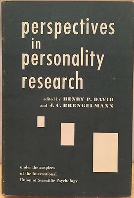 Perspectives in Personality Research - David & Brengelmann (1960, 1st Edition) - Image 1 of 4